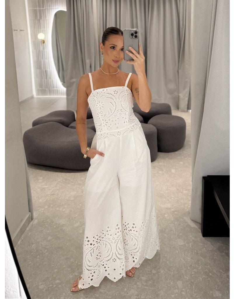 Macacão Laise Melissa Branco