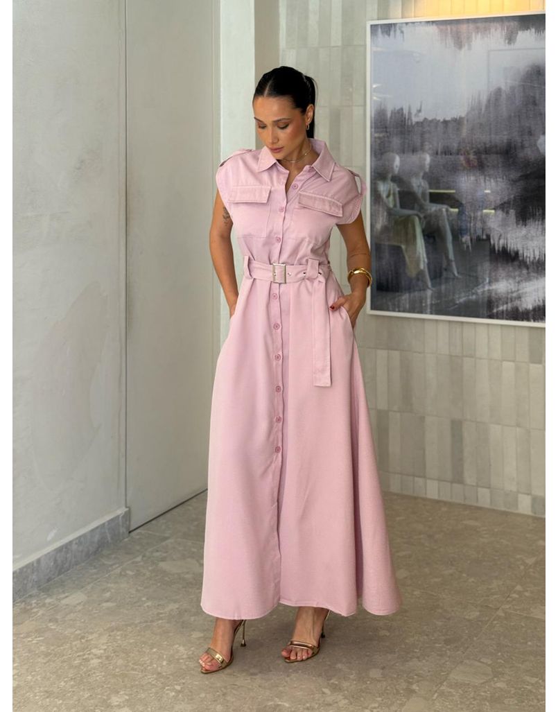 Vestido Botões Eloise Danone