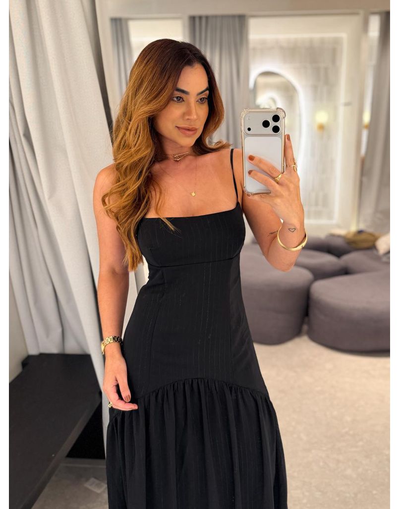 Vestido Recorte Sienna Preto