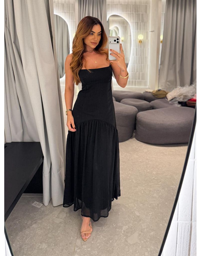 Vestido Recorte Sienna Preto