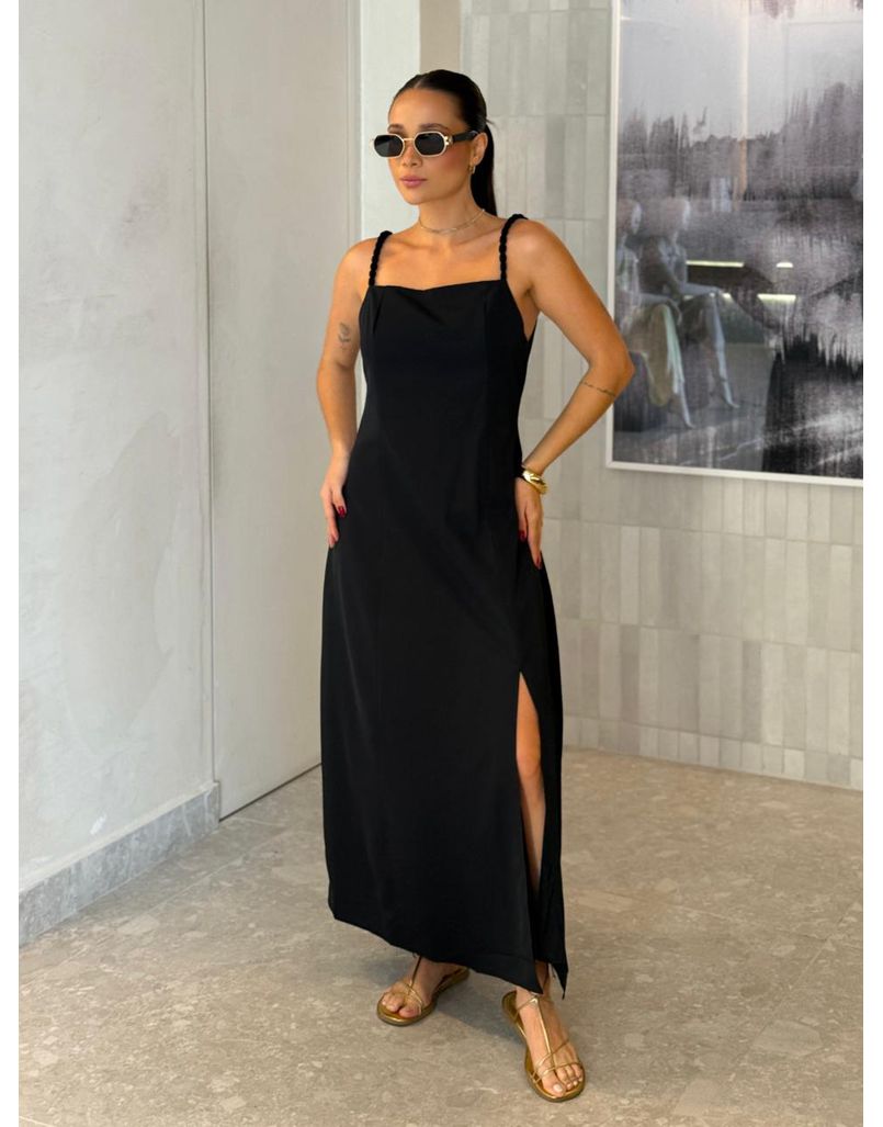 Vestido Midi Basic Geórgia Preto