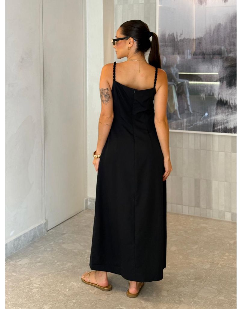 Vestido Midi Basic Geórgia Preto