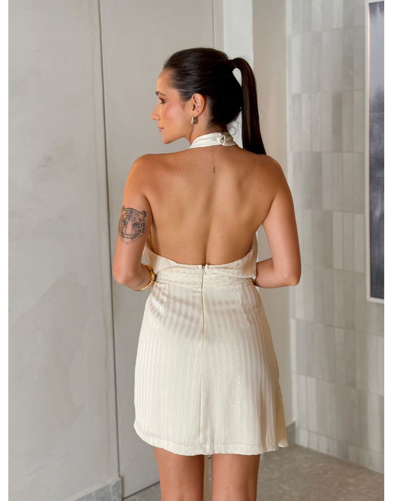 Vestido Decote Giovanna Champagne