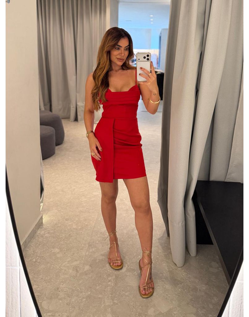Vestido Alça Lily Vermelho