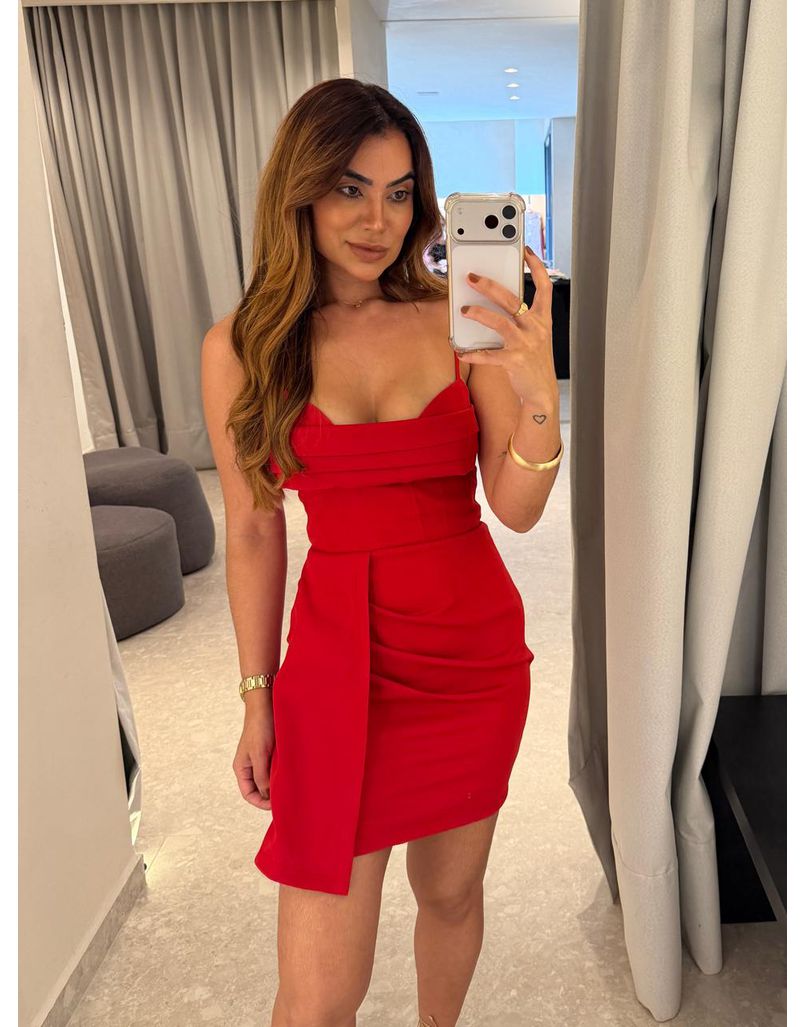 Vestido Alça Lily Vermelho