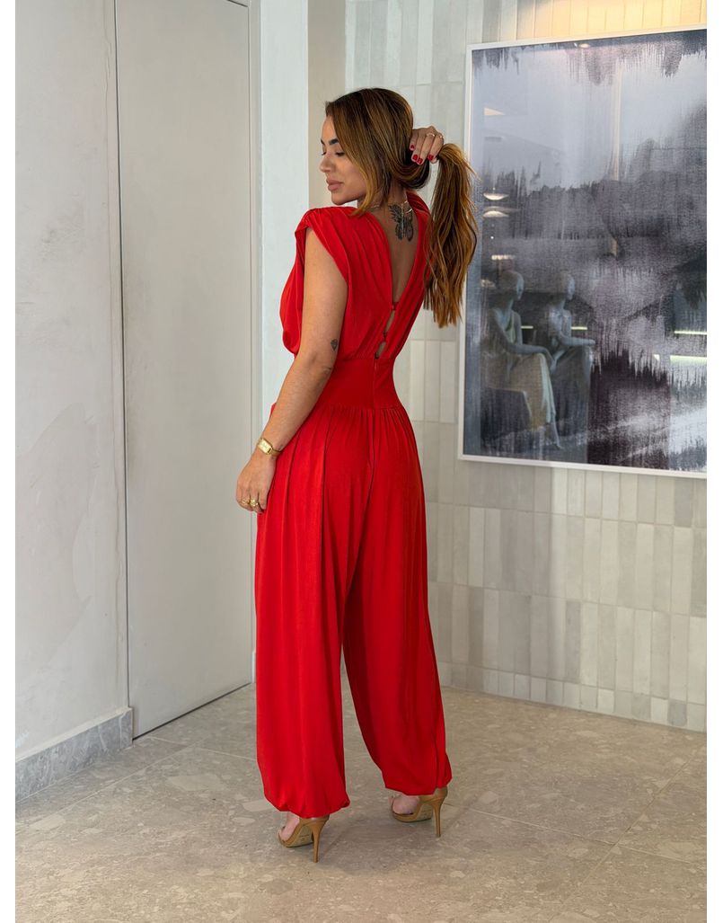 Macacão Jasmine Vermelho 