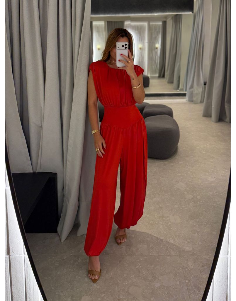 Macacão Jasmine Vermelho 