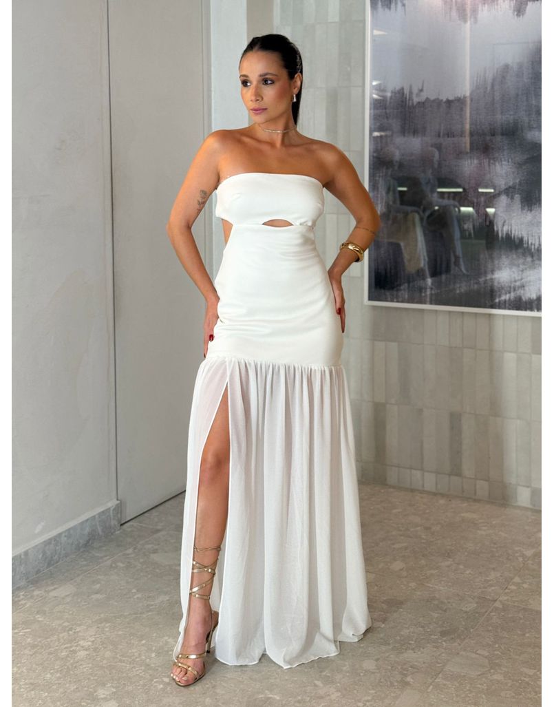 Vestido Midi Maia Branco