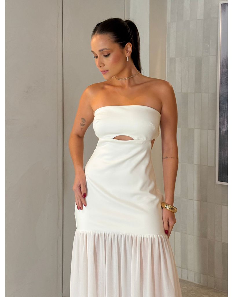 Vestido Midi Maia Branco