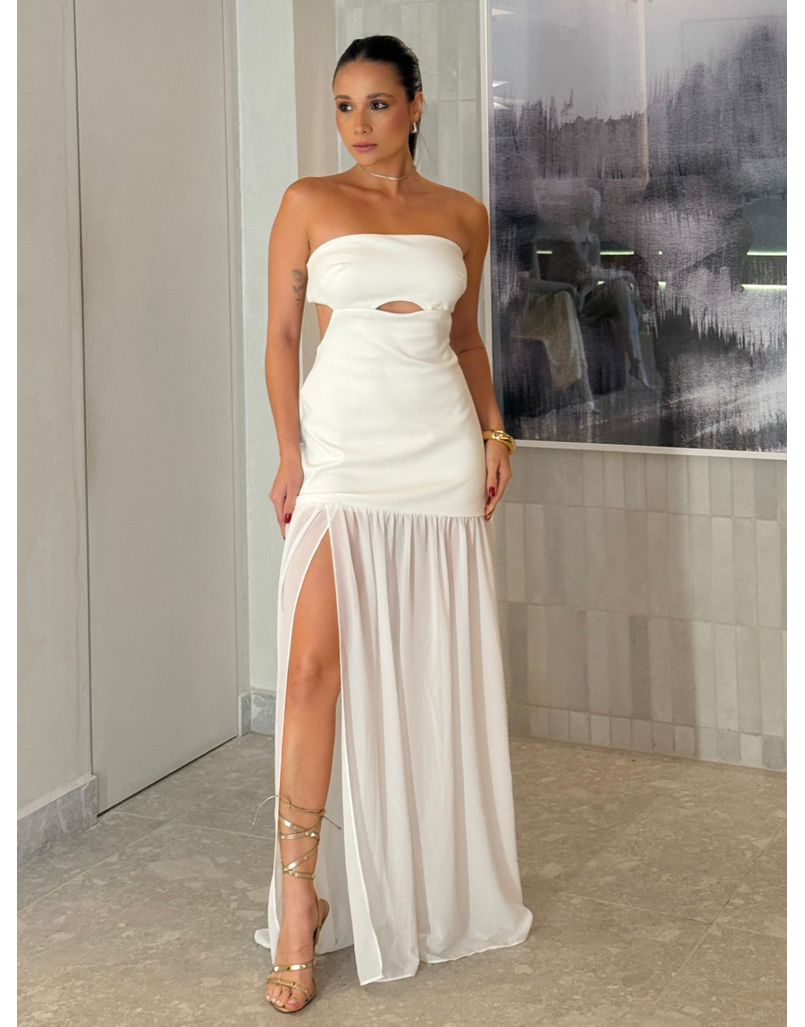 Vestido Midi Maia Branco