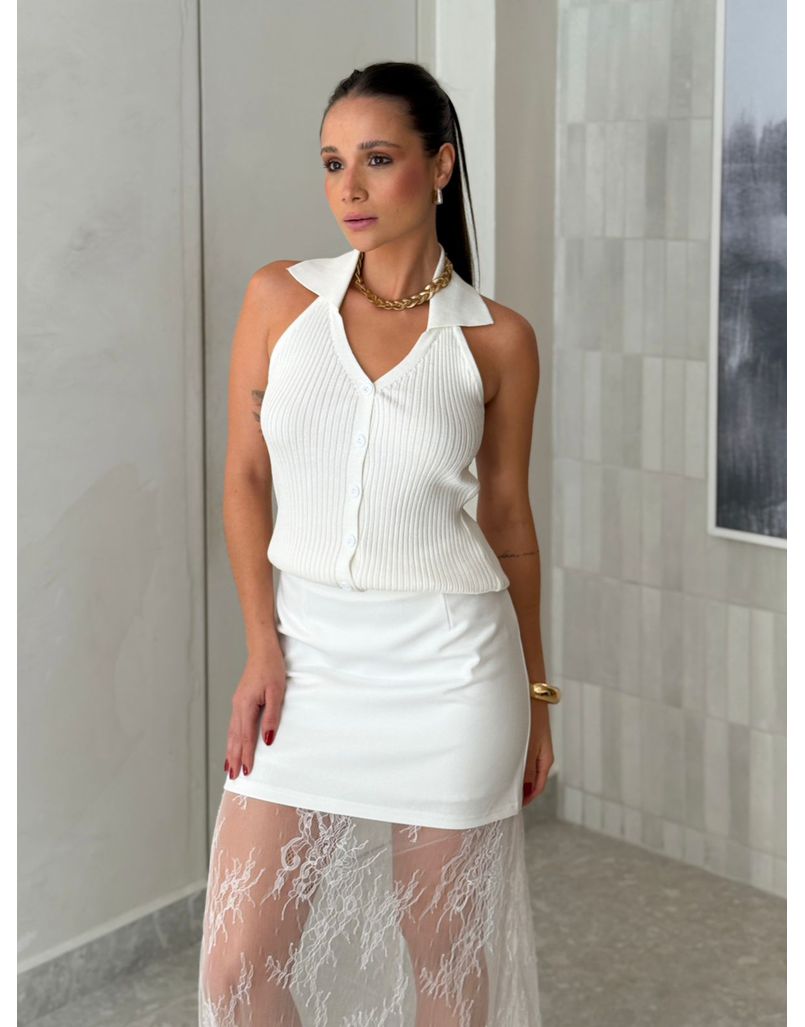 Blusa Tricot Frente Única Miranda Off