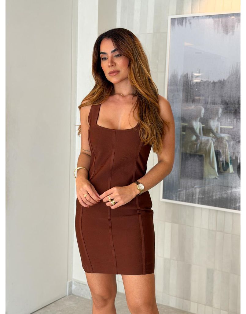 Vestido Rayon Naomi Café 