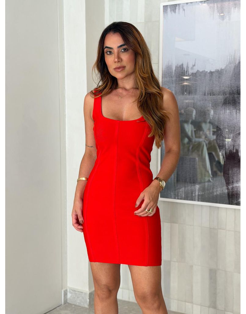 Vestido Rayon Naomi Vermelho 