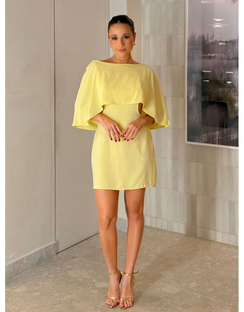 Vestido Vazado Verônica Amarelo