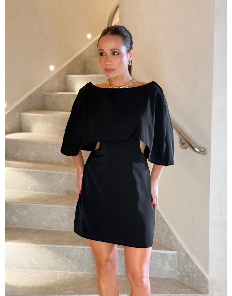 Vestido Vazado Verônica Preto