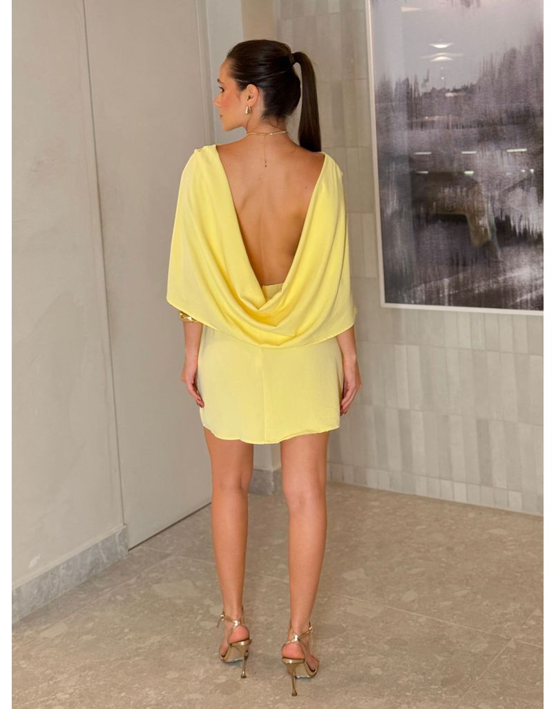 Vestido Vazado Verônica Amarelo