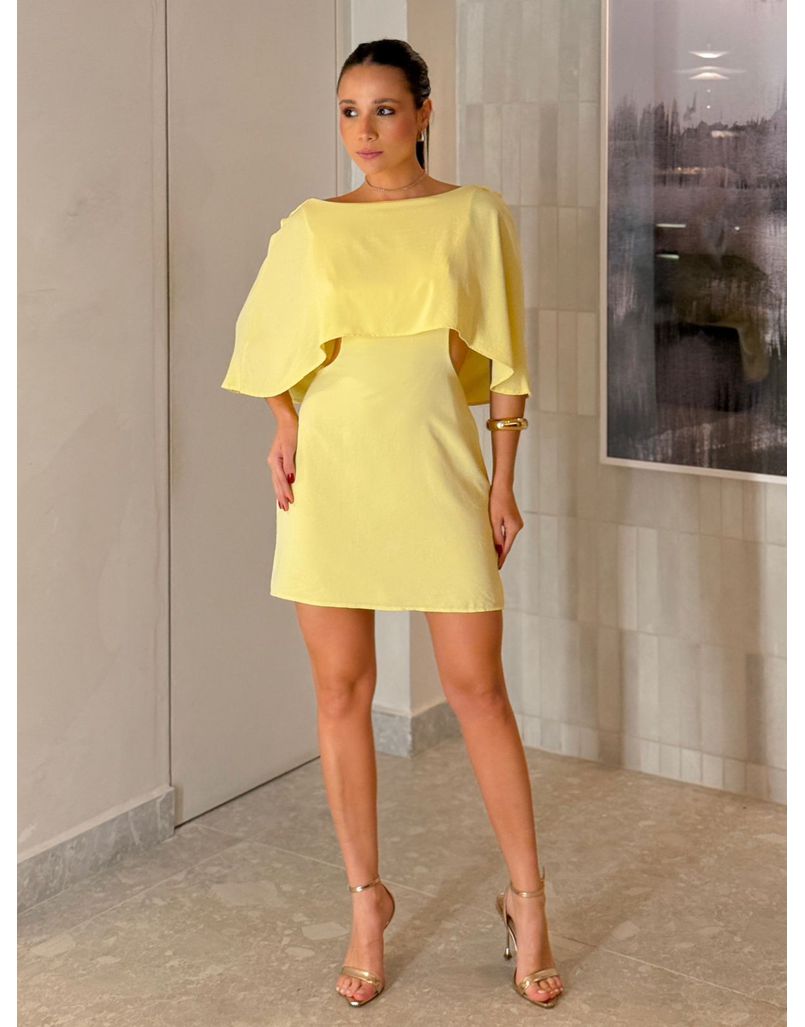 Vestido Vazado Verônica Amarelo