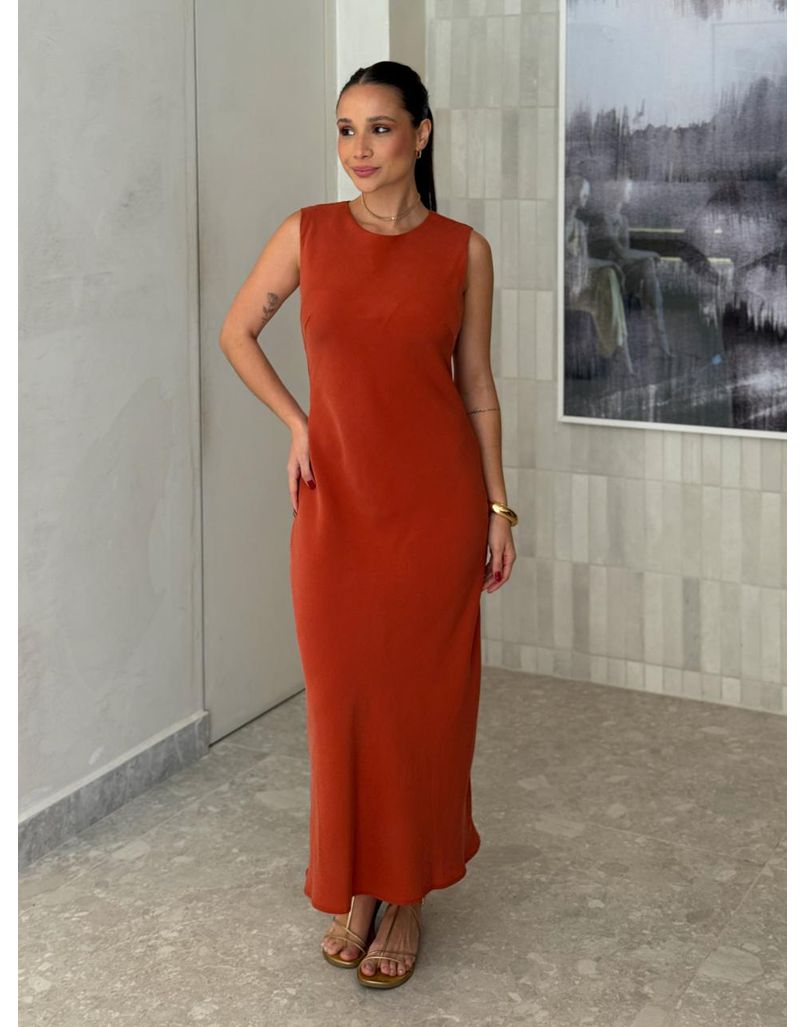 Vestido Midi Regata Virginia Telha