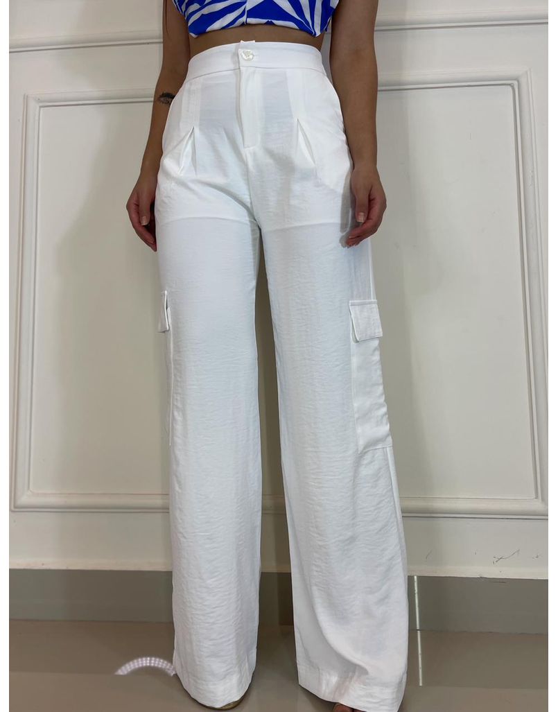 Calça Pantalona México Branca