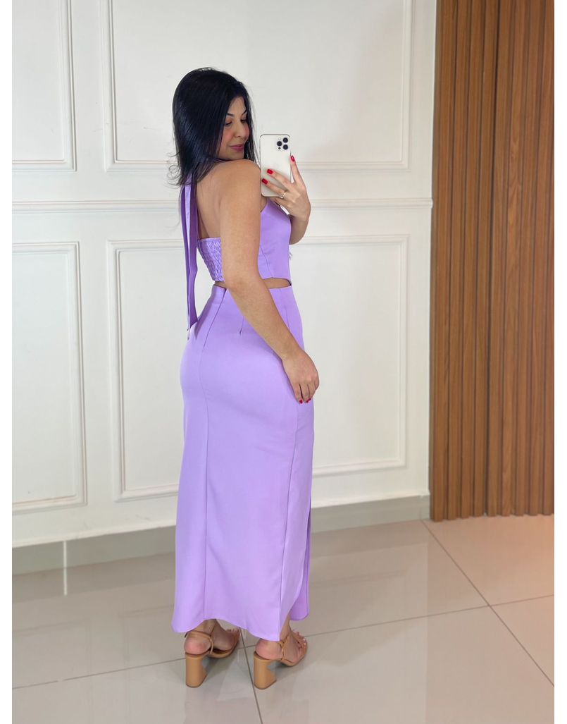 Vestido Midi Betina Lavanda