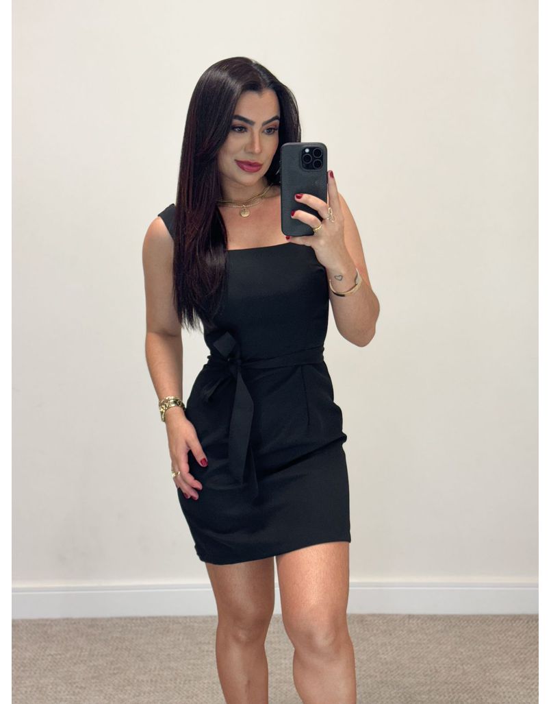 Vestido Carina Preto - Loja La Mina 