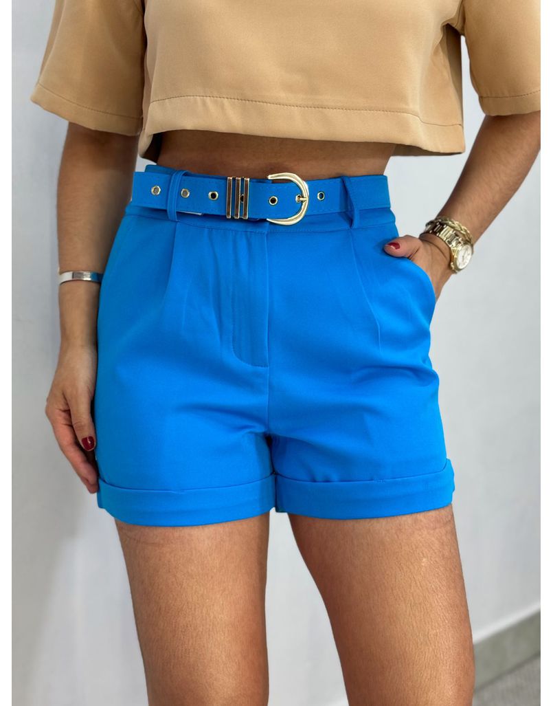 Short Alfaiataria Vicenza Azul