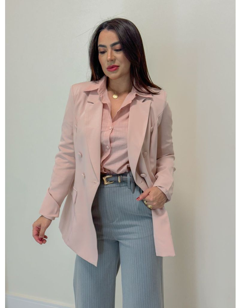 Blazer Gabriela Rosa Chá - Loja La Mina 