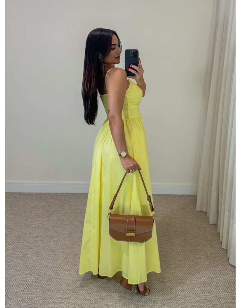 Vestido Midi Cancún Amarelo