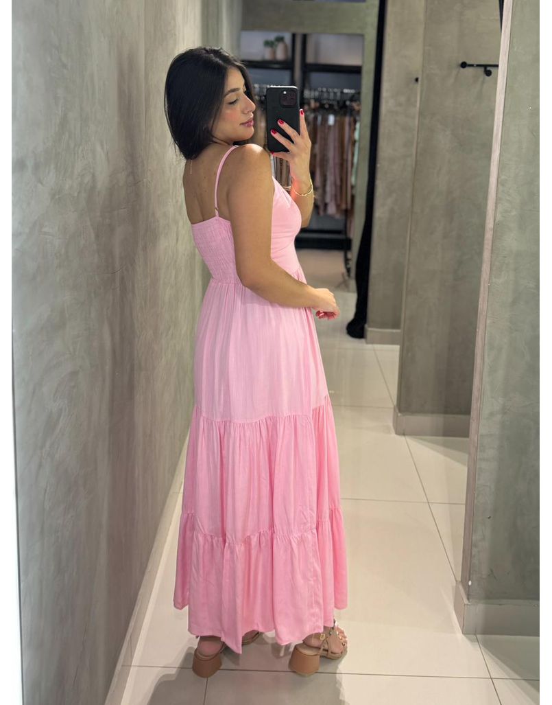 Vestido Midi Atenas Rosa