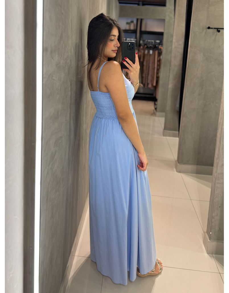 Vestido Midi Cancún Azul 