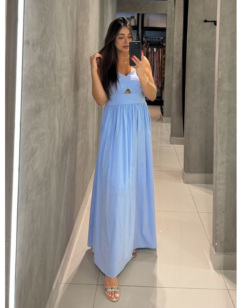 Vestido Midi Cancún Azul 