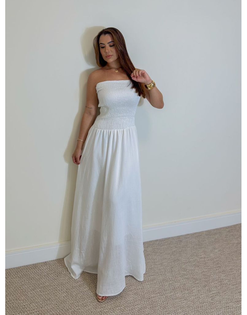 Vestido Lastex Carolina Off - Loja La Mina 