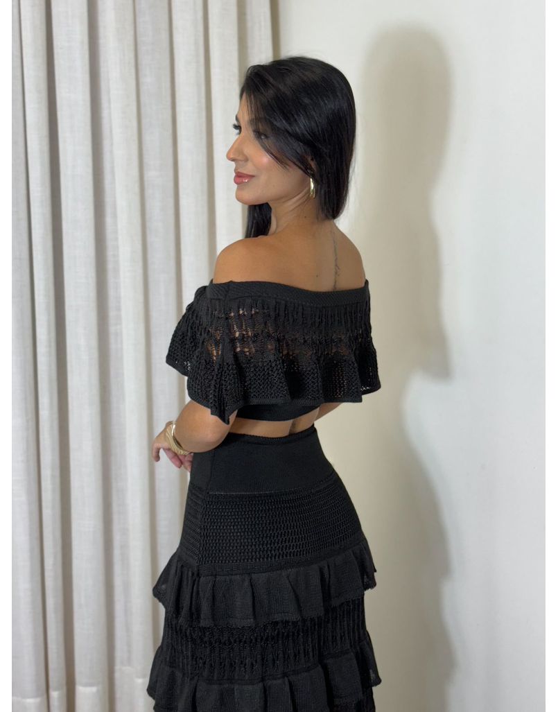 Vestido Tricot Nay Preto