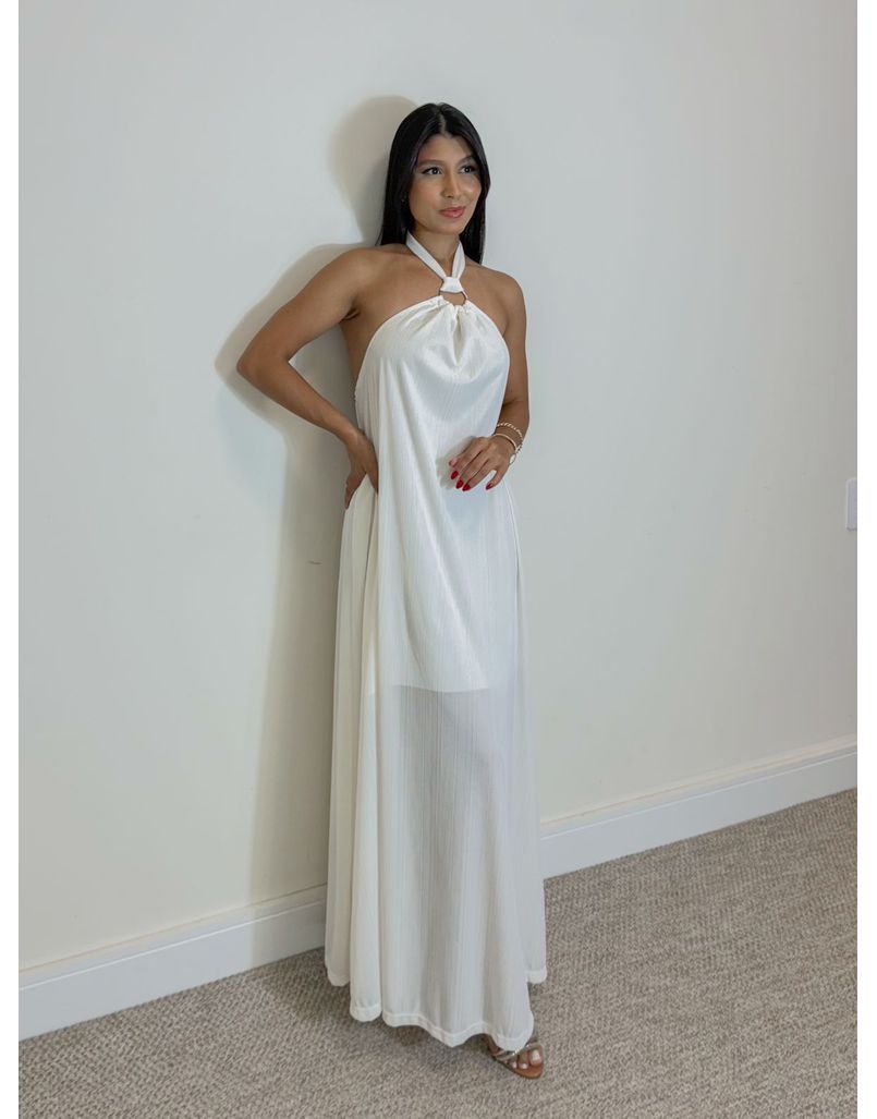 Vestido Frente Única Naiara Branco - Loja La Mina 