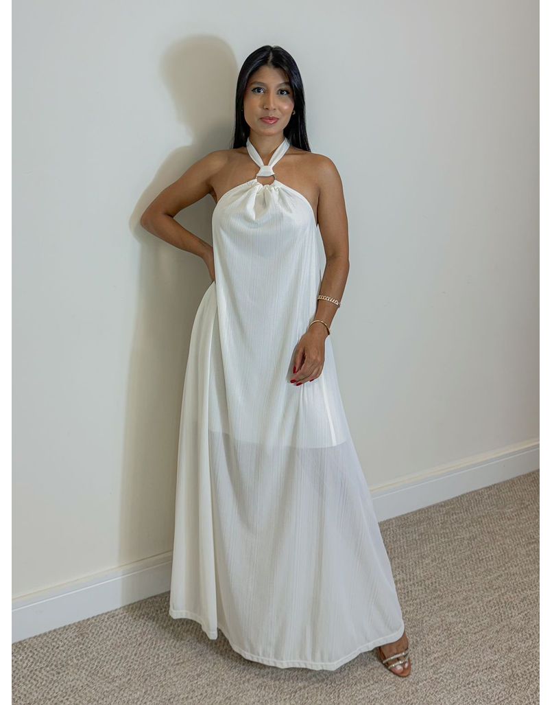 Vestido Frente Única Naiara Branco