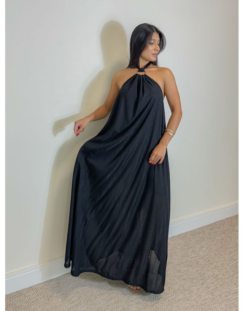 Vestido Frente Única Naiara Preto - Loja La Mina 