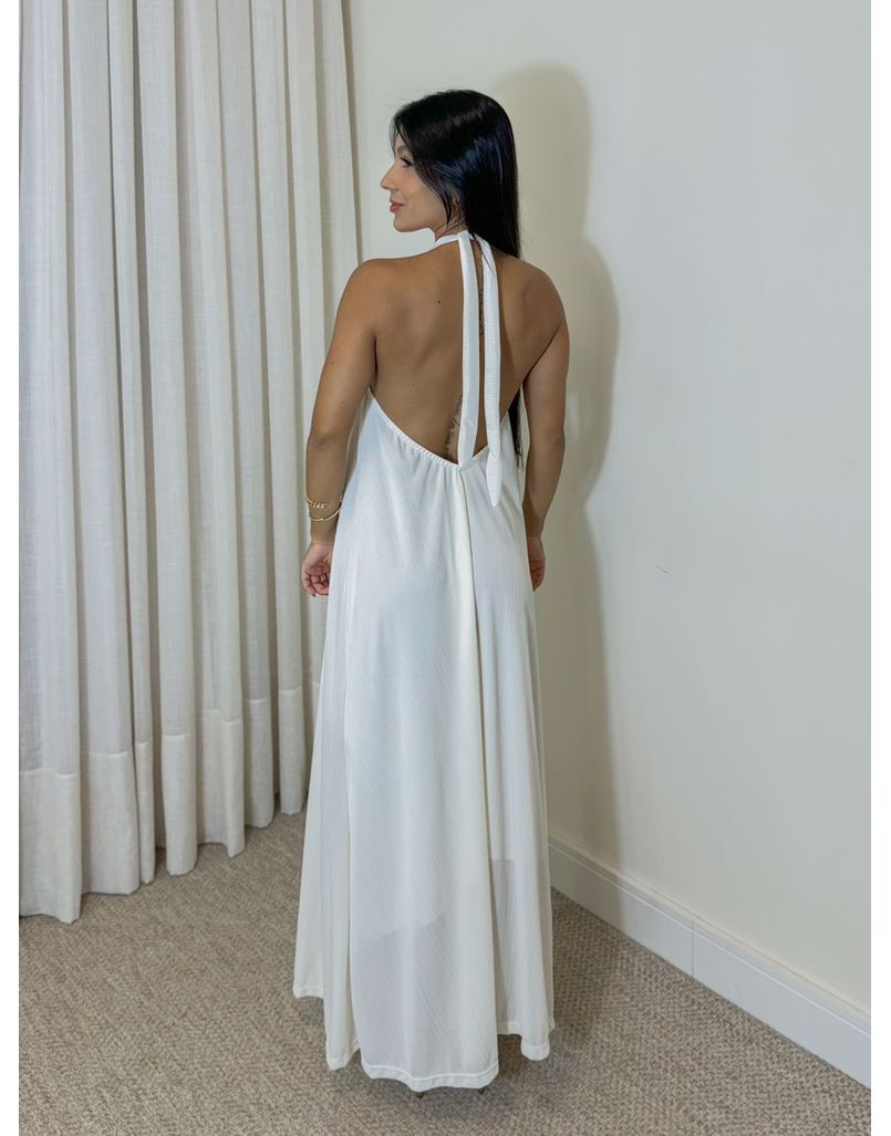 Vestido Frente Única Naiara Branco