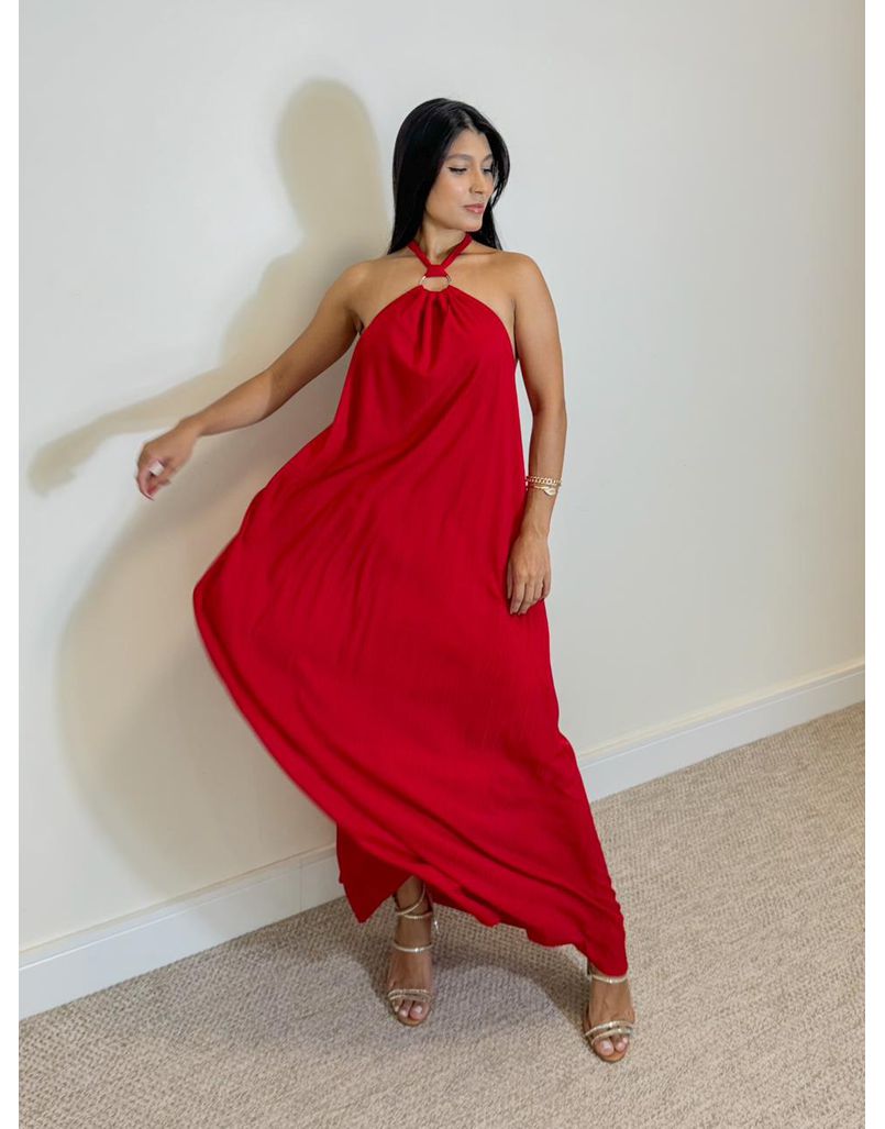Vestido Frente Única Naiara Vermelho