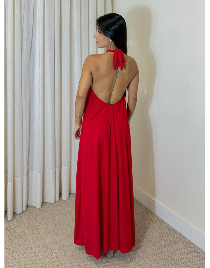Vestido Frente Única Naiara Vermelho