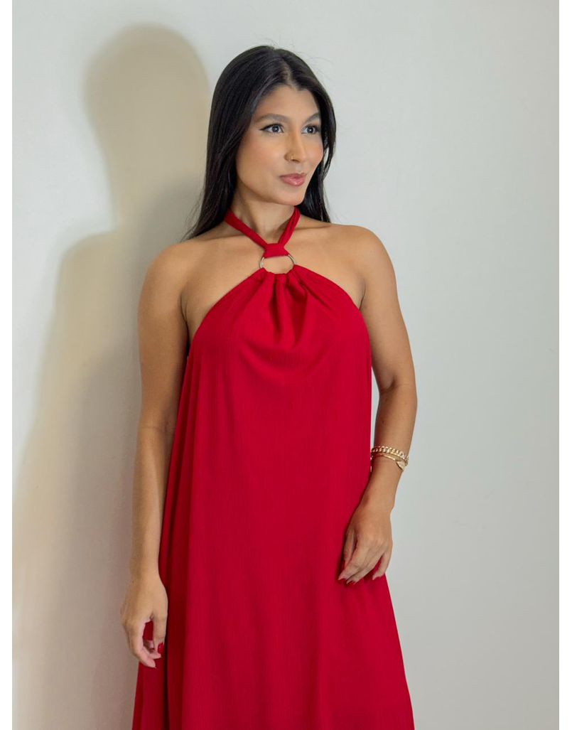Vestido Frente Única Naiara Vermelho