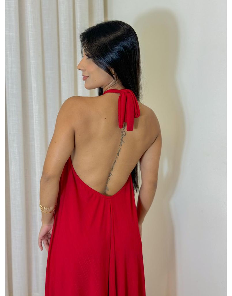 Vestido Frente Única Naiara Vermelho