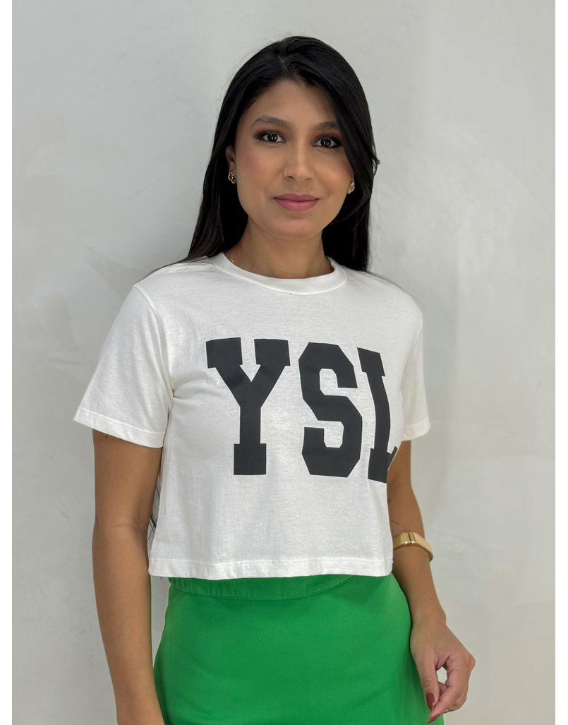 Camiseta Cropped YS Off - Loja La Mina 