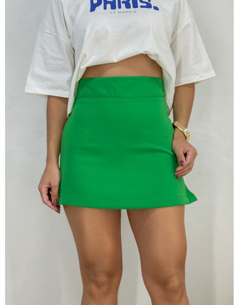 Short Saia Bianca Verde - Loja La Mina 