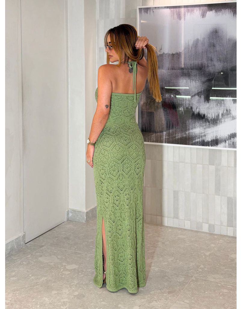 Vestido Tricot Demi Oliva