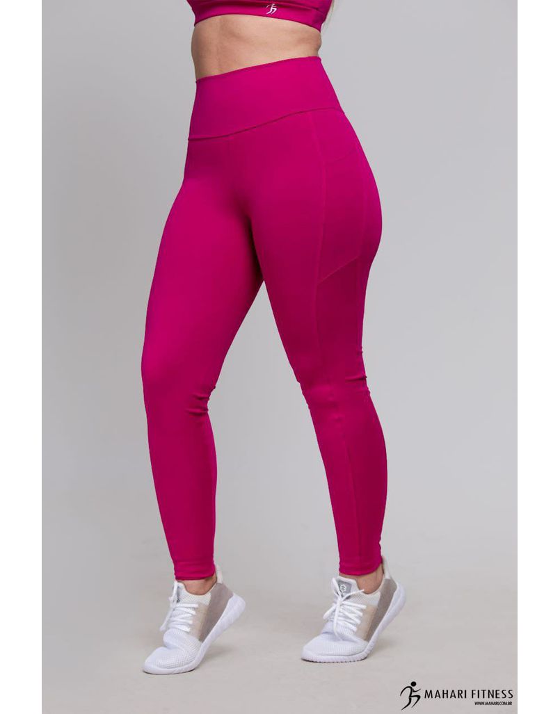 Calça Legging Bolso Lateral Rosa - MAHARI