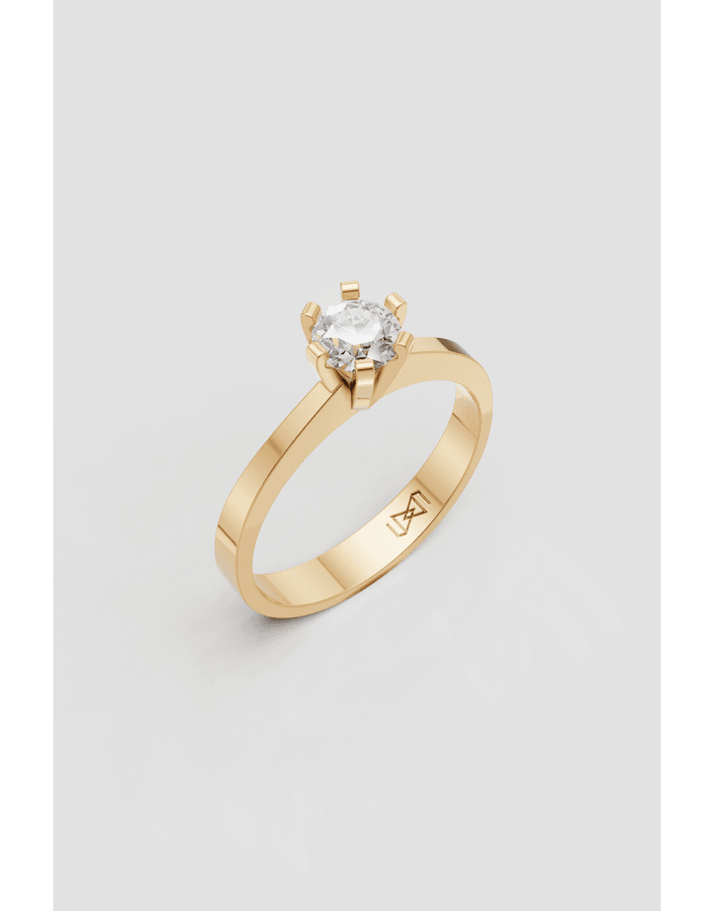 Solitário Amoris 1 em Ouro 18k