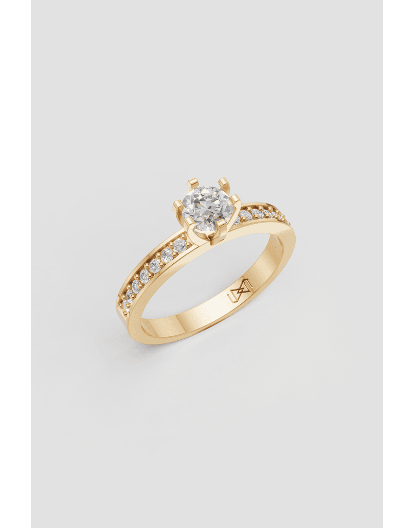 Solitário Amoris 4 em Ouro 18k 