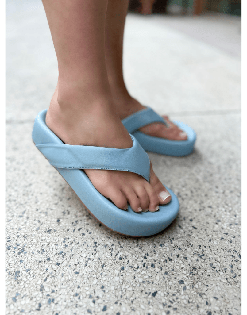 Flat Vick Azul - Shine Shoes