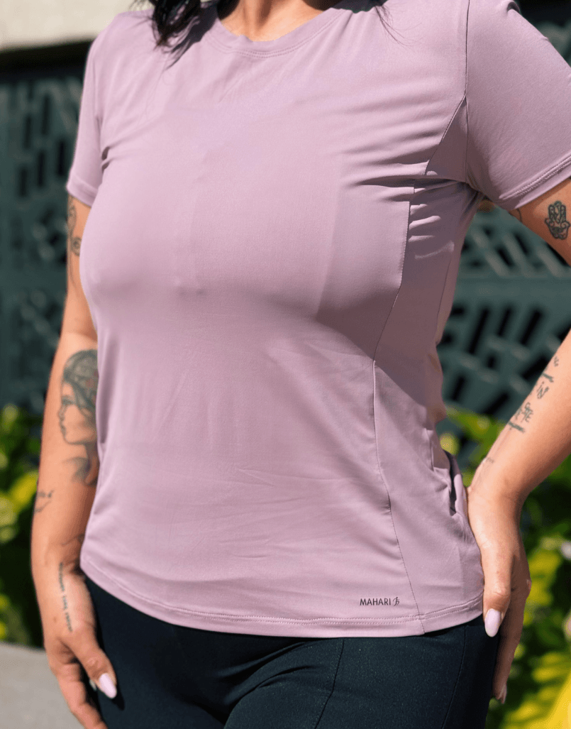 Camiseta B.T Feminina Lilás - MAHARI