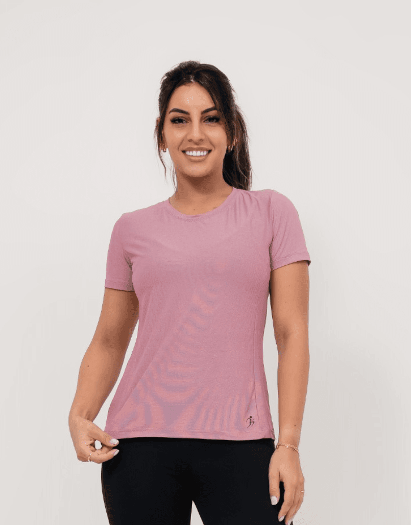 Camiseta T.B Mescla- ROSA - MAHARI